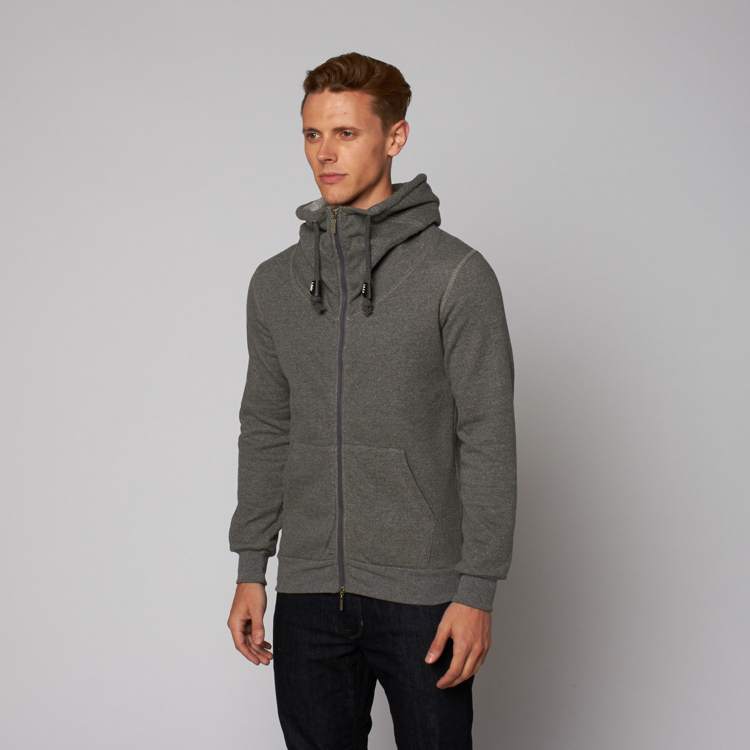 Zip Hoodie // Charcoal (S) - Jerry Kaye - Touch of Modern