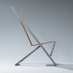 The T Chair (Grey + Stainless)