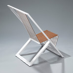 The T Chair (Grey + Stainless)