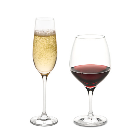 Vintner's Choice Champagne Stemware // Set of 4 + Vintner's Choice Burgundy + Pinot Noir Stemware // Set of 4