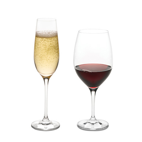 Vintner's Choice Champagne Stemware // Set of 4 + Vintner's Choice Bordeaux + Cabernet Stemware // Set of 4