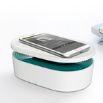 Bento Magnetic Induction Speaker // White (White + Green)