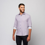 Domizzi Button-Up Shirt // Purple Geometric (L)