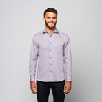 Domizzi Button-Up Shirt // Purple Geometric (XL)