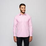 Michael Button-Up Shirt // Pink + White Stipe (3XL)