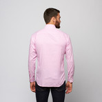 Michael Button-Up Shirt // Pink + White Stipe (2XL)