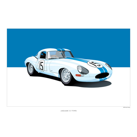 Jaguar E-Type Art Print