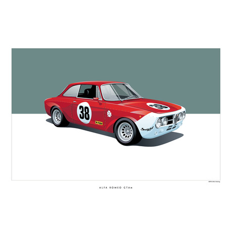 Alfa Romeo GTAm Art Print