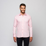 Nat Button-Up Shirt // Pink Floral Jacquard (XL)
