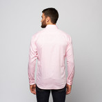 Nat Button-Up Shirt // Pink Floral Jacquard (S)