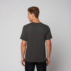 Bradley Printed Color Blocked Tee  // Charcoal (XL)