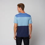 Conner Color Block Tee // Rich Blue Heather (L)