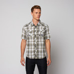 Benjamin Short Sleeve Button Up // Charcoal (L)