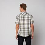 Benjamin Short Sleeve Button Up // Charcoal (L)