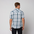 Simon Short Sleeve Button Up // Deep Water (M)