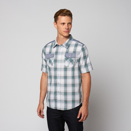 Steve Short Sleeve Button Up // Deep Water (S)