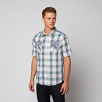 Steve Short Sleeve Button Up // Deep Water (L)