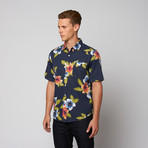 Paul Short Sleeve Button Up // Navy (M)