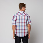 Ray Short Sleeve Button Up // Blue Fog (S)