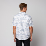 Bryan Short Sleeve Button Up // Washed Indigo (L)