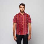 Plaid Button Up // Red (L)