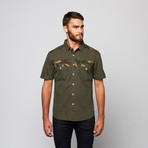 Military Button Up // Olive (M)