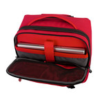 The Dry Red No 9 // Laptop Briefcase on Wheels (Black)