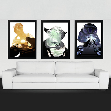 Limited Edition Original Trilogy Silhouette Set // Set of 3