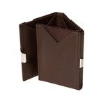 Exentri Leather Wallet // Brown