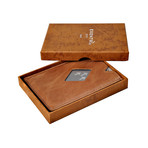 Exentri City Leather Card Holder // Sand