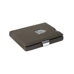 Exentri Leather Wallet // Grey Structure