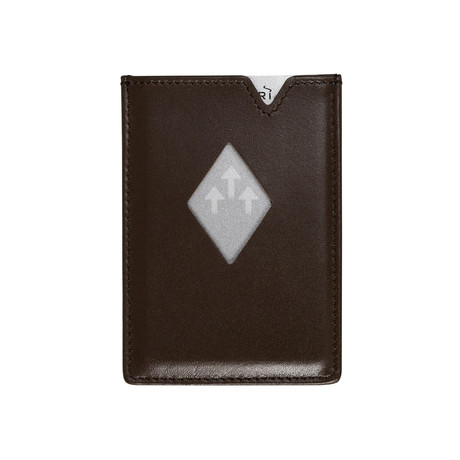 Exentri City Leather Card Holder // Brown