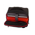 The Dry Red No 9 // Laptop Briefcase on Wheels (Black)