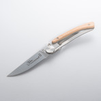 Thiers Liner Lock Pocket Knife // Juniper Wood