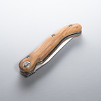 Laguiole Baroudeur Pocket Knife // Olive Wood
