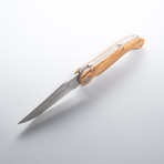 Laguiole Baroudeur Pocket Knife // Olive Wood