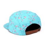 Lil Flamingo Jump Camper 5-Panel // Blue