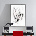 Swans (16"L x 24"H x 2"D)