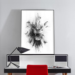 Stone Lion (18"W x 24"H x 2"D)