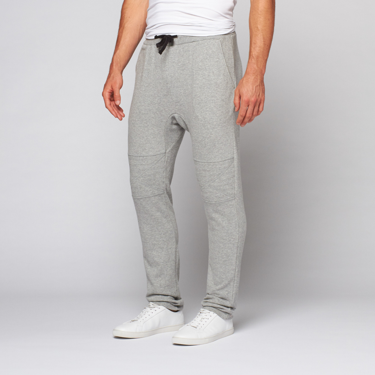 Damian Moto Jogger Sweatpant // Heather Grey (XS) - De La Commune ...