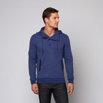 Johnny Fleece Hoodie // Azul Blue (XL)