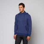 Johnny Fleece Hoodie // Azul Blue (XL)