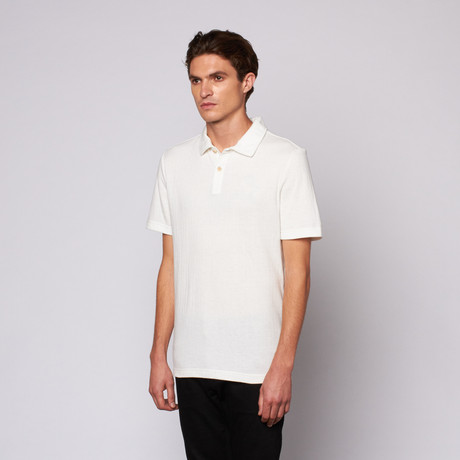 Duofold Self Fabric Polo // White (XS)