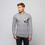 Dylan Ribkoff // State Fare // Floral Pocket Sweatshirt // Mixed Grey (M)