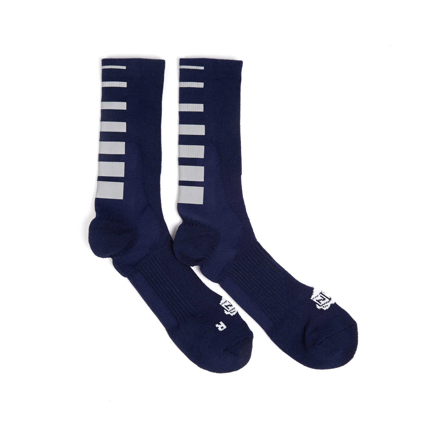Gradient Stripe Half Calf Crew Sock // Navy - ICNY - Touch of Modern