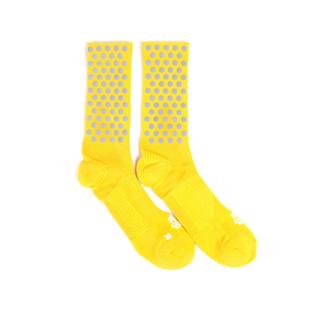 Dot Half Calf Crew Sock // Yellow