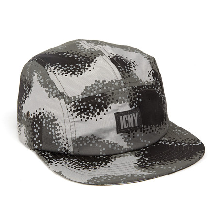 Camo 5 Panel Sport Cap // Charcoal