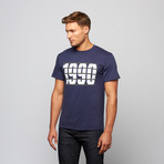 Behind Basic Tee // Navy (S)