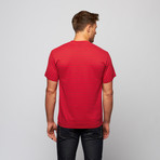 Visible Lines Tee // Red (M)