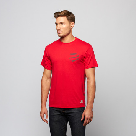 Visible Lines Tee // Red (S)